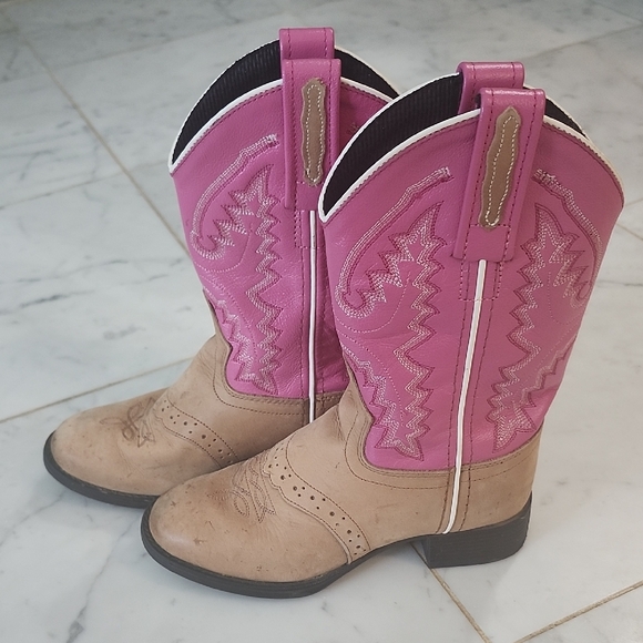 Old West Girls Cowboy Boots - Picture 1 of 3
